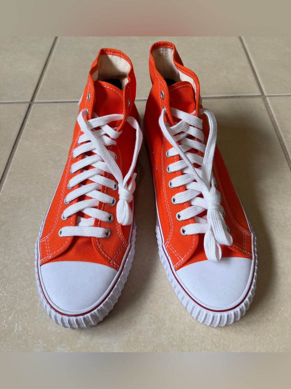 PF Flyers Center Hi Orange Canvas High Top Sneakers Men's 11.5 PM14OR2O